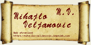 Mihajlo Veljanović vizit kartica